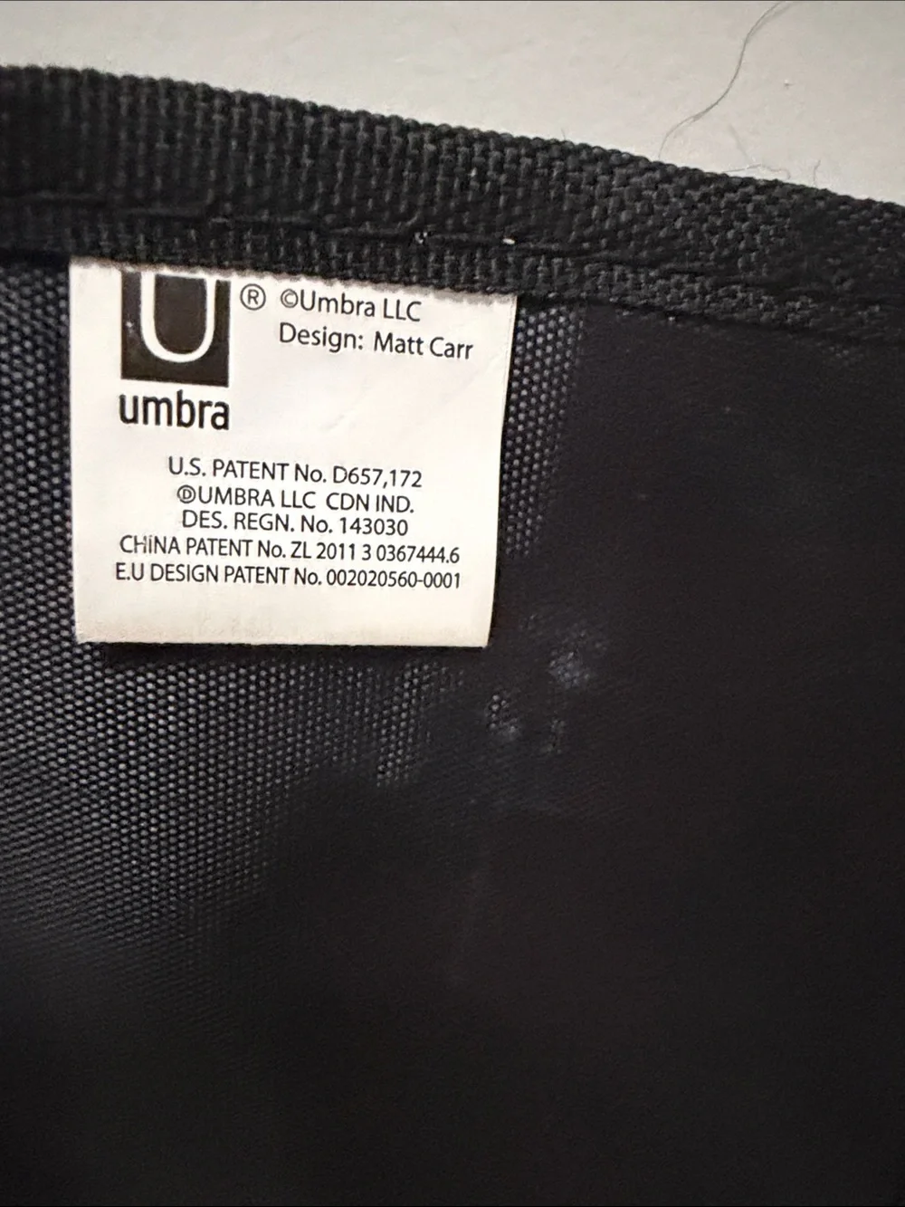 Umbra Black Dress-Style Jewelry Organizer with Clear Pockets
